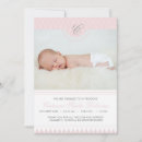 Recherche de de naissance de monogramme invitations Élégant