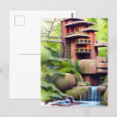 Recherche de cabane cartes postales Aquarelle