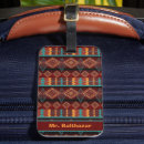 Recherche de motif ethnique bagages étiquettes Tribal