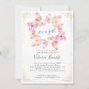 Recherche de coral baby shower invitations Aquarelle
