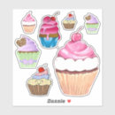 Search for big cupcake stickers Pink
