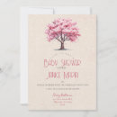 Search for red cherry blossoms invitations Gold