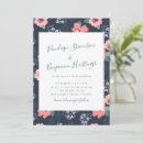 Search for navy blue peach wedding invitations Trendy