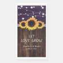 Recherche de sunflower mariage serviettes Bois