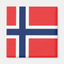 Recherche de drapeau norvège magnets Rouge