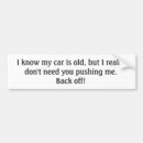 Search for push bumper stickers Cars