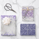 Search for purple and silver wrapping paper Sparkle