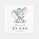 Search for elephant napkins It's a girl