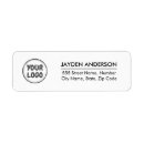 Search for your company logo return address labels Professional black