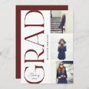 Recherche de red graduation invitations Typographie
