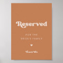 Search for reserved tabletop signs Reserved for the family