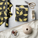Search for high school graduation wrapping paper Black and gold