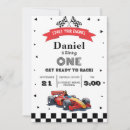 Search for red car birthday invitations Racing birthday party