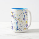 Search for paint splattered mugs Yellow