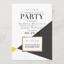 Search for geometric engagement party invitations Modern