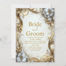 Search for golden frame wedding invitations Sophisticated