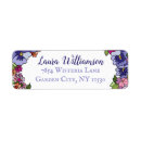 Search for bright return address labels Floral