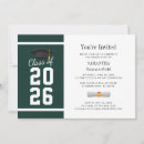 Search for green graduation invitations Senior