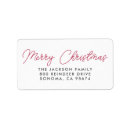 Search for black red return address labels Festive