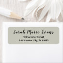 Search for light grey return address labels Modern