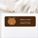 Search for cute kids return address labels Bear