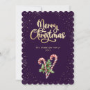 Search for purple and gold christmas cards Elegant