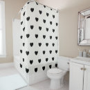 Search for black heart shower curtains Pattern