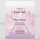Search for lotus flower flyers Meditation
