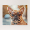 Search for dog with glasses puzzles Cute