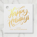 Recherche de gold foil étiquettes cadeau Lettré