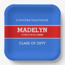 Search for red and blue paper plates Graduation