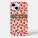 Recherche de motif de fraise iphone coques Été
