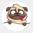Search for cute funny pugs stickers Adorable