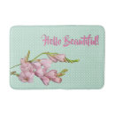 Search for cherry blossom bath mats Girly