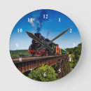 Search for vintage steam engine clocks Railway