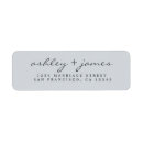 Search for black and blue return address labels Modern