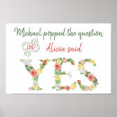 Search for floral engagement party signs Summer
