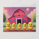 Recherche de poussin jaune cartes postales Printemps