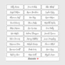 Search for handwritten name stickers Minimalist