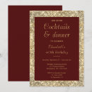 Search for glam 40th birthday invitations Sparkly