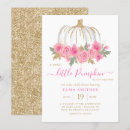 Recherche de citrouille fille invitations Rose doré