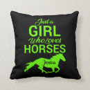 Recherche de fille de cheval coussins Girl