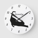Search for black cat clocks Animal lover