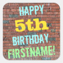 Search for 5th birthday stickers Fun