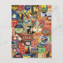 Recherche de collage voyage cartes postales Vintage