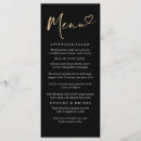 Search for black and gold menus Calligraphy
