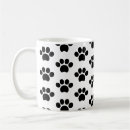 Search for dog paw print mugs Black