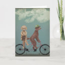 Recherche de bicyclette tandem vœux cartes Steampunk