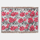 Search for floral design blankets Red