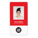 Search for identification labels Red